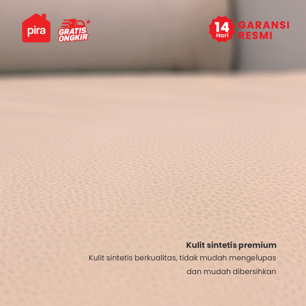 PIRA - DERBY 1 RS L SOFA / SOFA RECLINER / PUSH BACK RECLINER SOFA 1 SEATER warna BEIGE - PIRA - foto 6