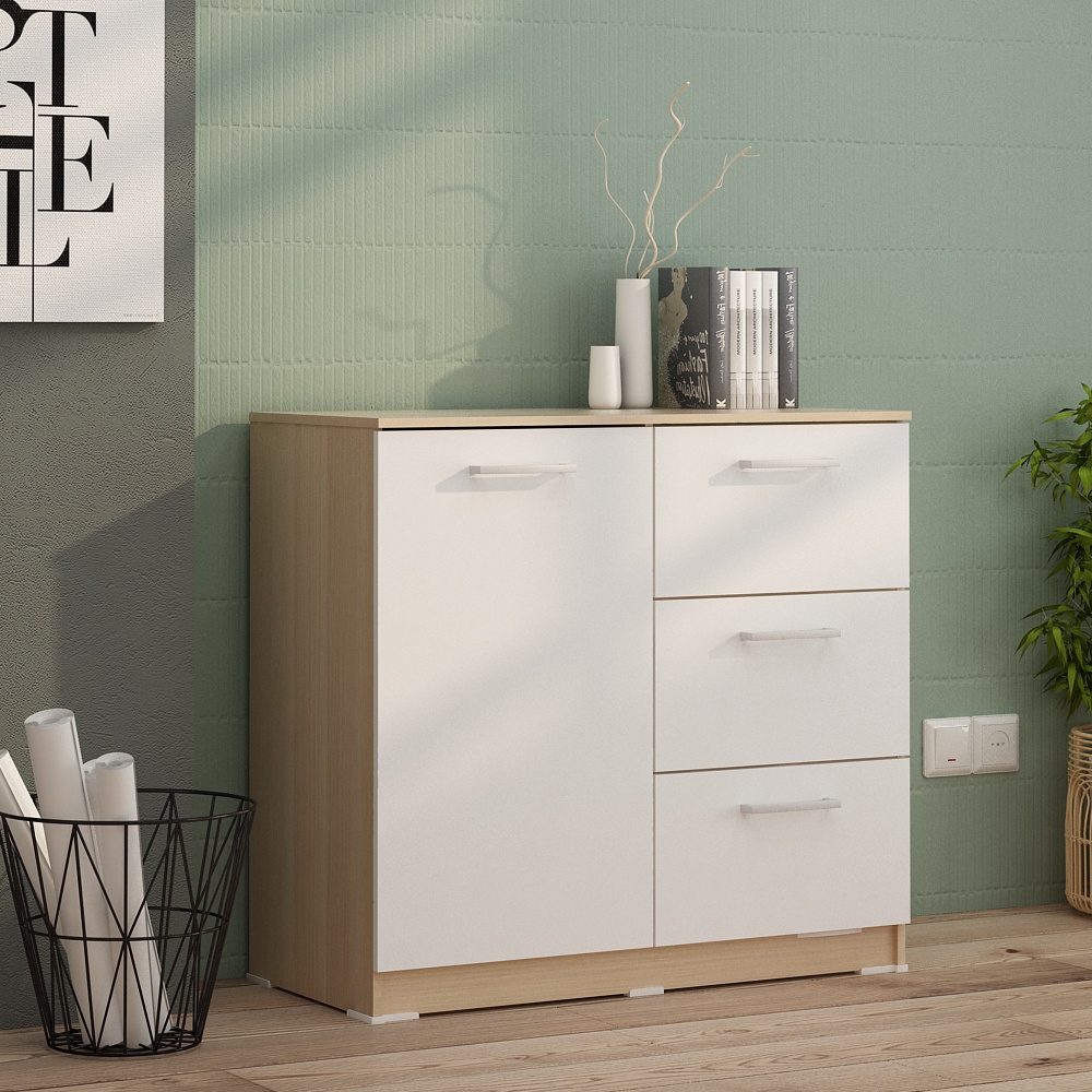PIRA METROPOLIS OX - ARUNA SB80 BUFET / RAK DAPUR / KITCHEN SET BAWAH DAPUR / LEMARI DAPUR warna PRO OAK - WHITE - PIRA METROPOLIS OX - foto 8