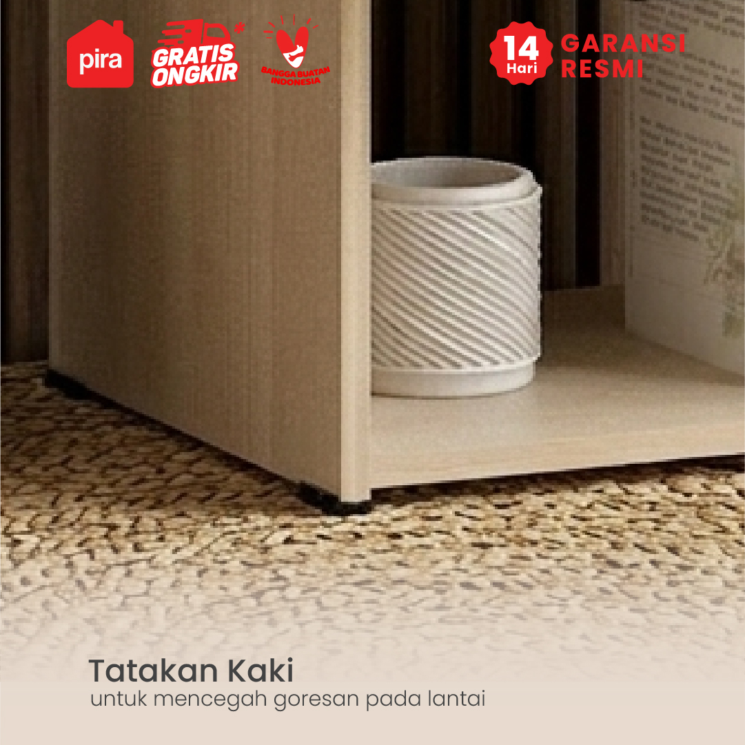 PIRA METROPOLIS OX - MARISA NS MEJA SAMPING / NAKAS warna PRO OAK - WHITE - PIRA METROPOLIS OX - foto 4