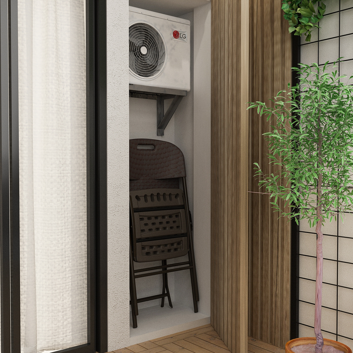PIRA -  FOLDA CH45 KURSI LIPAT OUTDOOR / KURSI TERAS / KURSI TAMAN warna DARK GREY - PIRA - foto 4