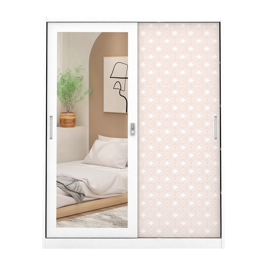 PIRA BAVARIAN - WURF 150A MWDSL LEMARI PAKAIAN BESI SLIDING / PINTU GESER warna WHITE - BAVARIAN - foto 3