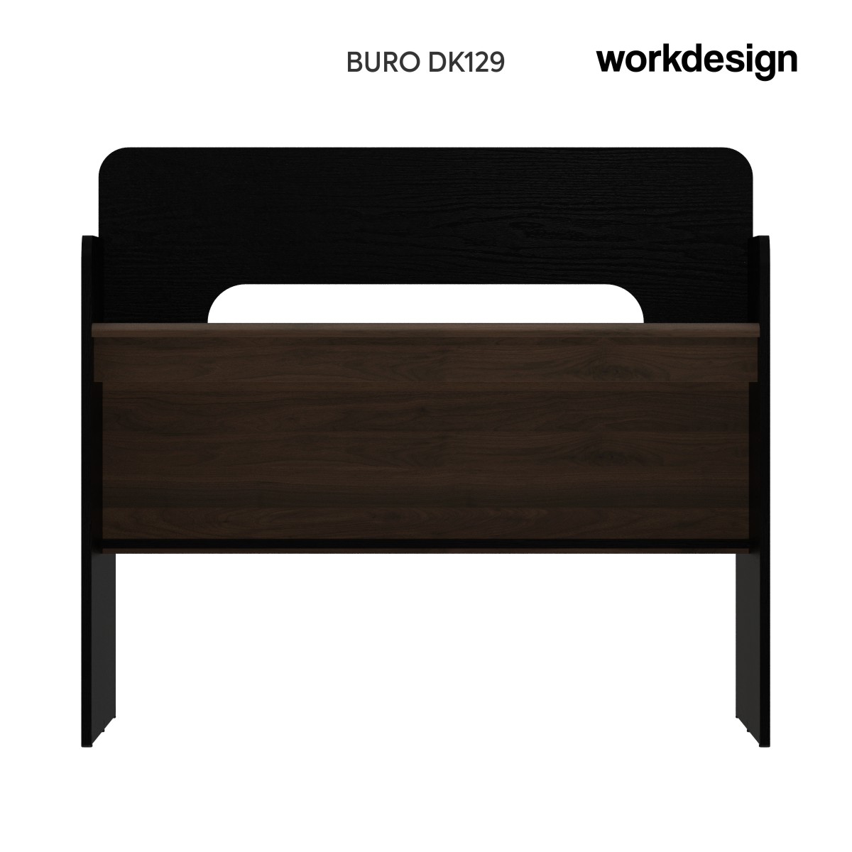 WORKDESIGN BURO DK129 MEJA KERJA / MEJA KANTOR / MEJA KERJA PARTISI warna BLACK OAK - WORKDESIGN - foto 4