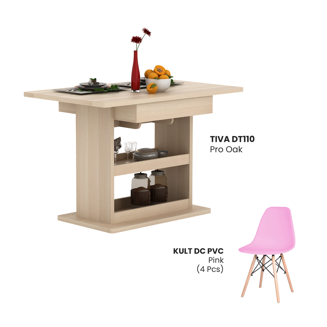 TIVA DT110 PRO OAK + BJORN DC PINK 4 PCS - foto 2