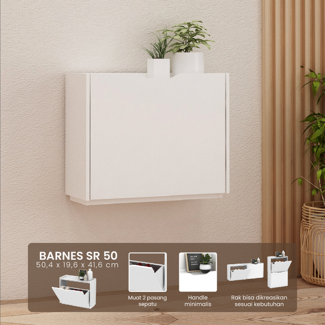 BARNES SR 50 warna WHITE - PIRA METROPOLIS OX - foto 1