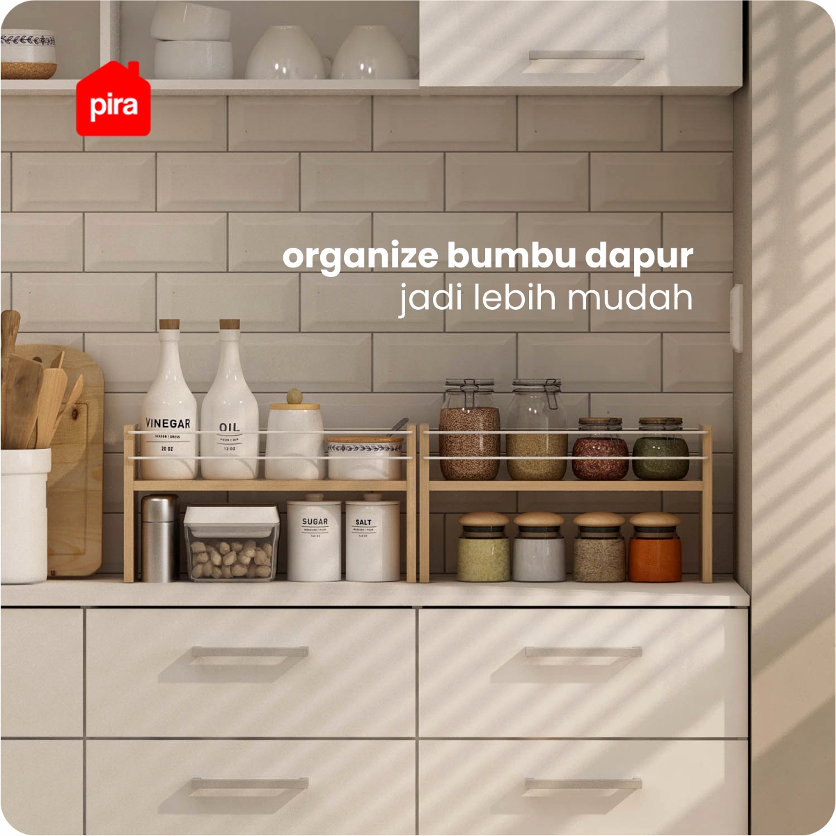 PIRA OX - SUGA RB RAK BUMBU / RAK SERBAGUNA warna PRO OAK - PIRA OX - foto 2