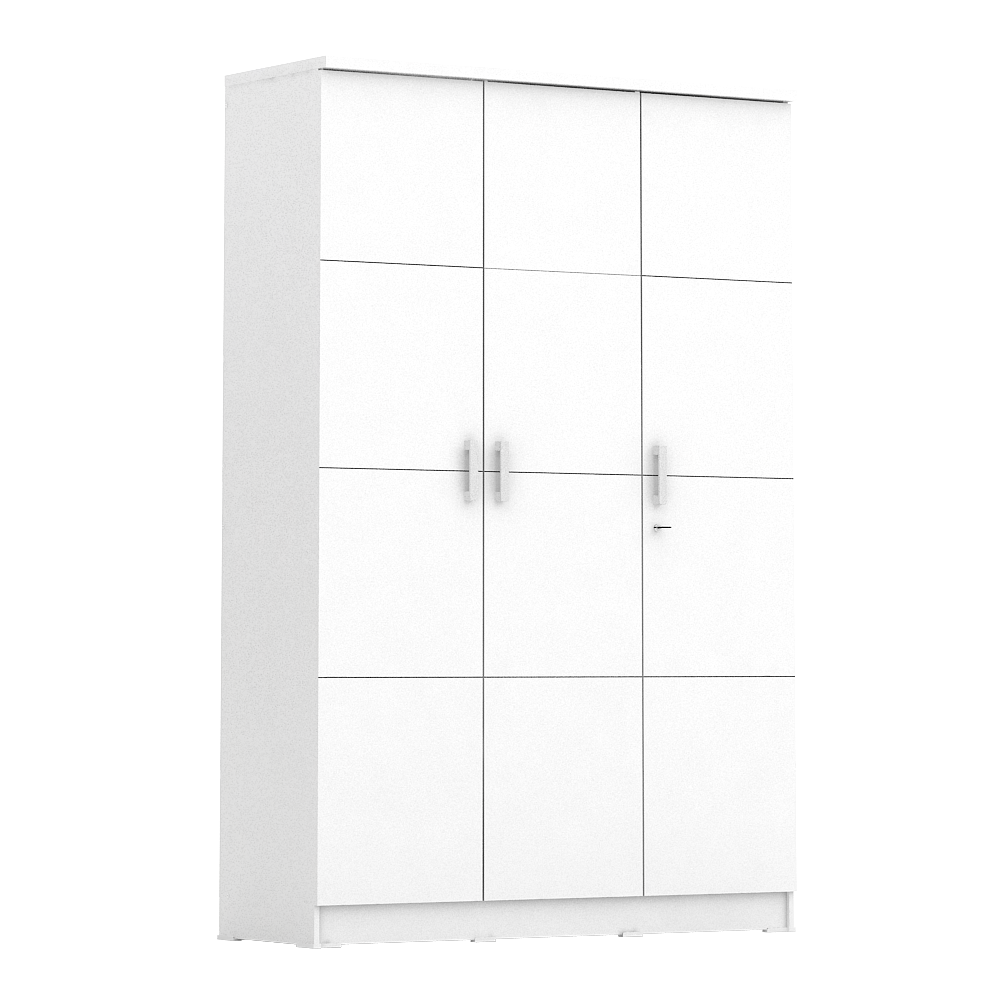PIRA METROPOLIS -  ALBA BAZ 3P LEMARI PAKAIAN 3 PINTU warna WHITE - METROPOLIS - foto 5