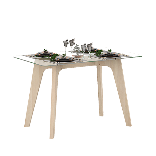 PIRA - PISTON DT SET MEJA MAKAN warna PRO OAK - PIRA - foto 2