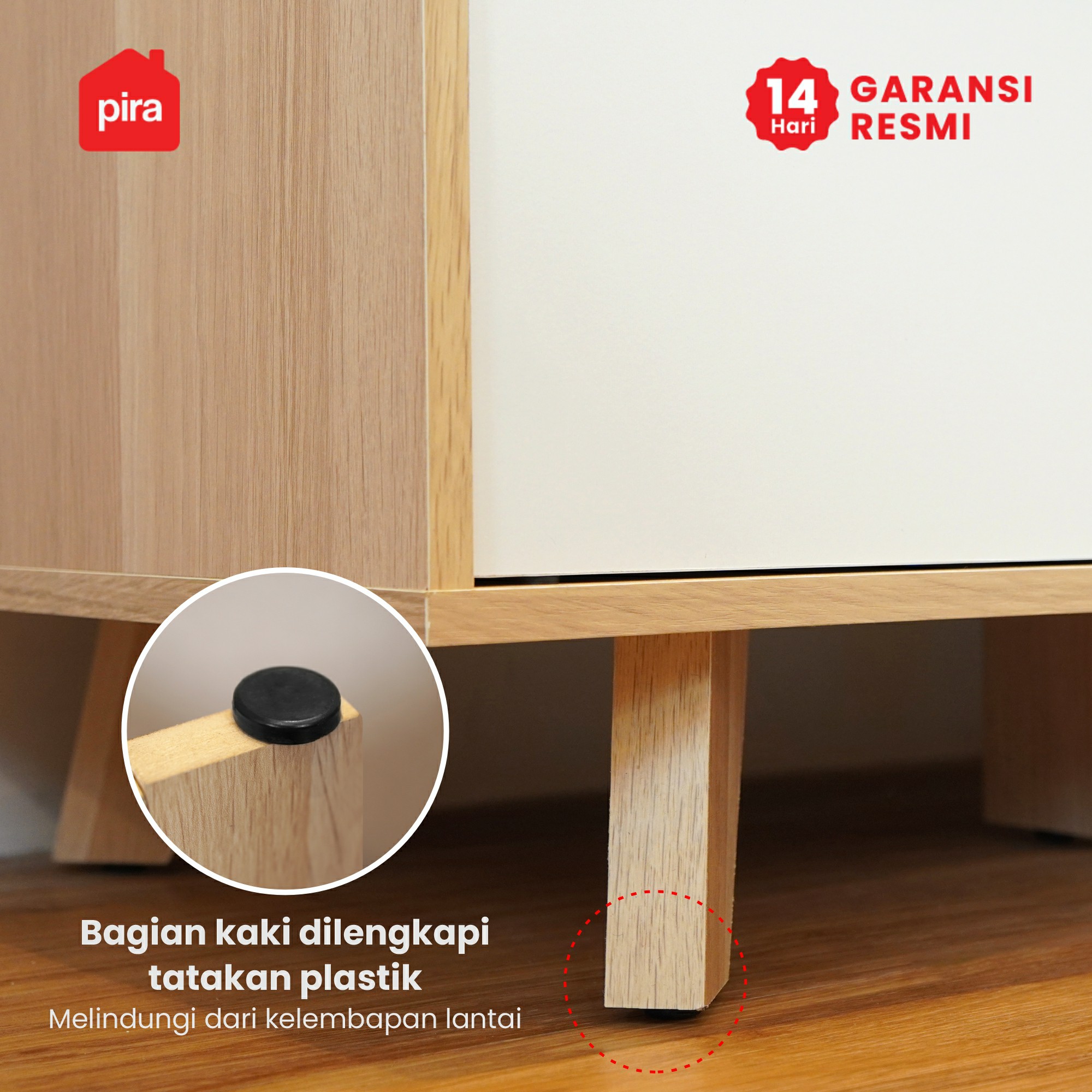 PIRA METROPOLIS OX - SOJA TV81 MEJA TV / RAK TV warna PRO OAK - WHITE - PIRA METROPOLIS - foto 4