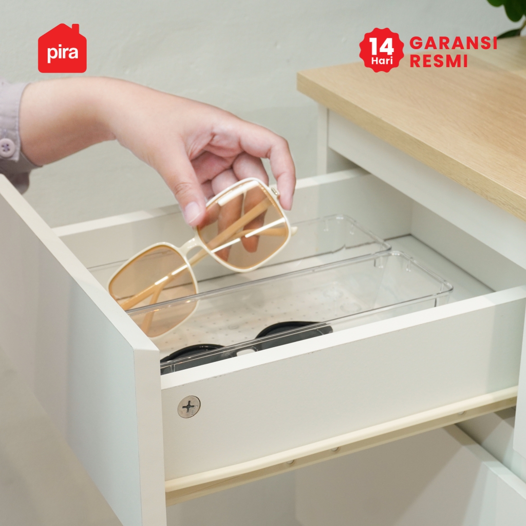 PIRA -  LINUS CH4+2 LEMARI LACI / LEMARI SUSUN / DRAWER warna WHITE - PRO OAK - PIRA - foto 8