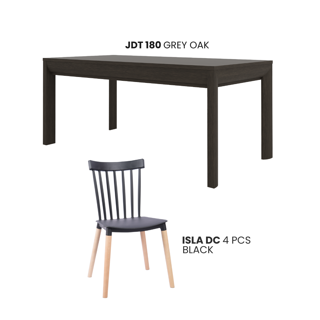 JDT 180 GREY OAK + ISLA DC BLACK 4 PCS - foto 3