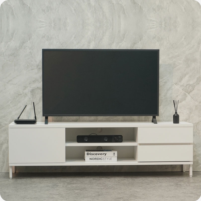PIRA - LARSON MTV150 MEJA TV / RAK TV BESI warna WHITE - PIRA - foto 3