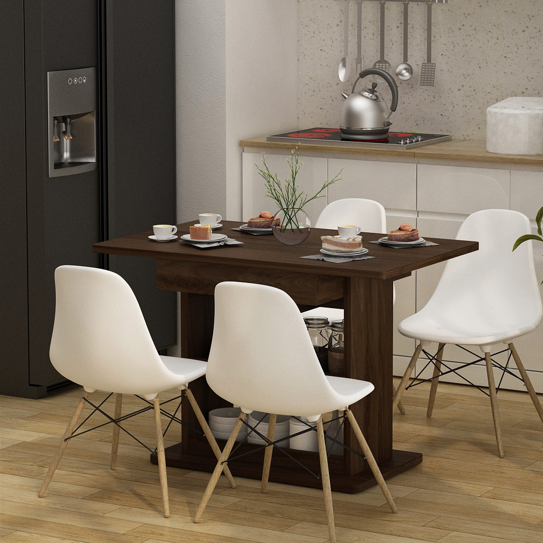 TIVA DT110 BROWN WALNUT + BJORN DC WHITE 4 PCS - foto 1