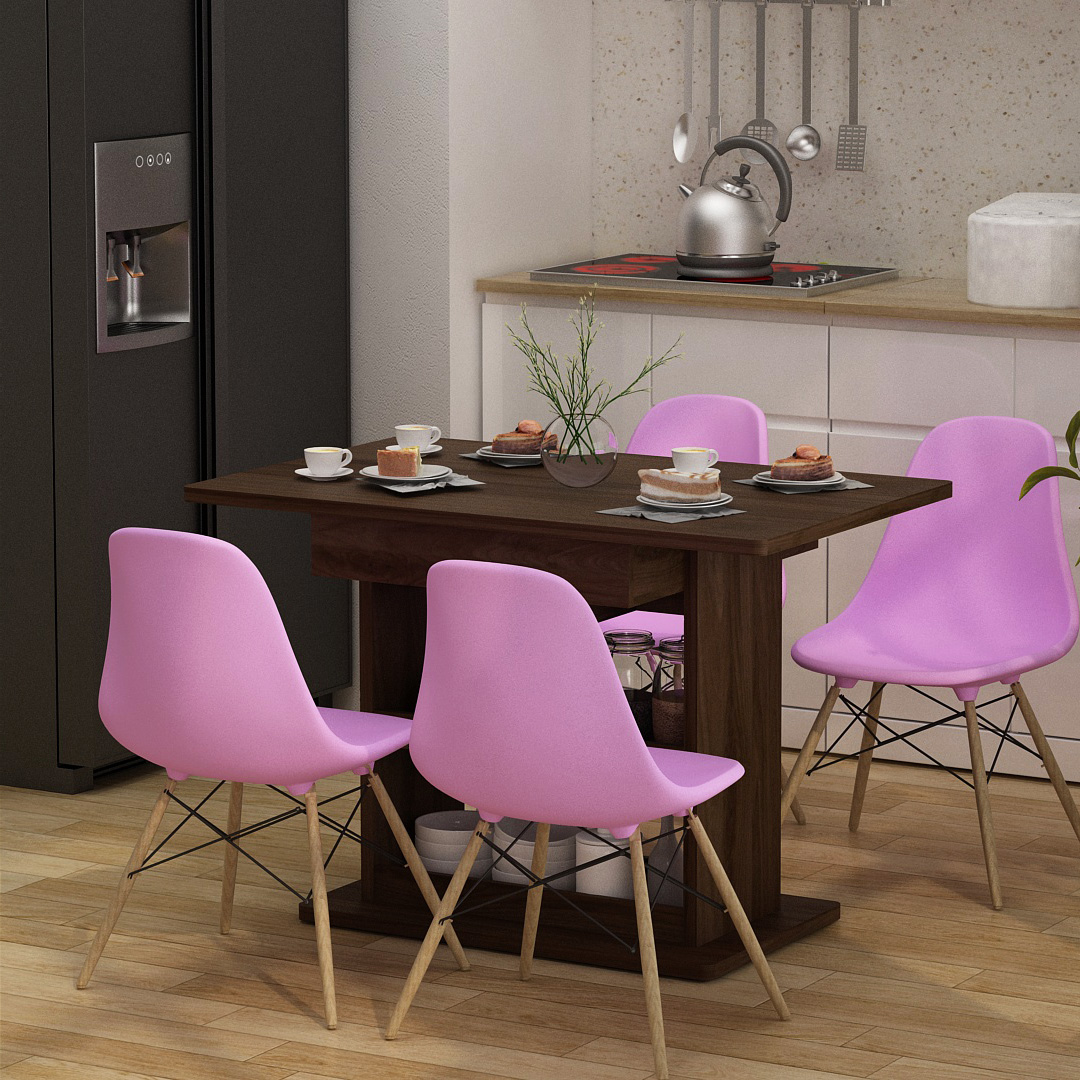 TIVA DT110 BROWN WALNUT + BJORN DC PINK 4 PCS - foto 1