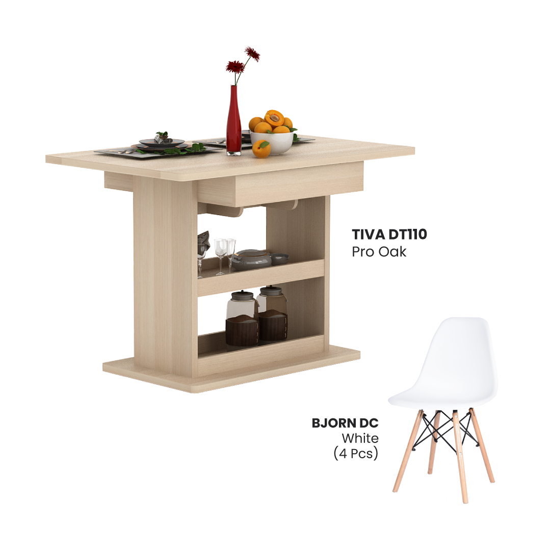 TIVA DT110 PRO OAK + BJORN DC WHITE 4 PCS - foto 2