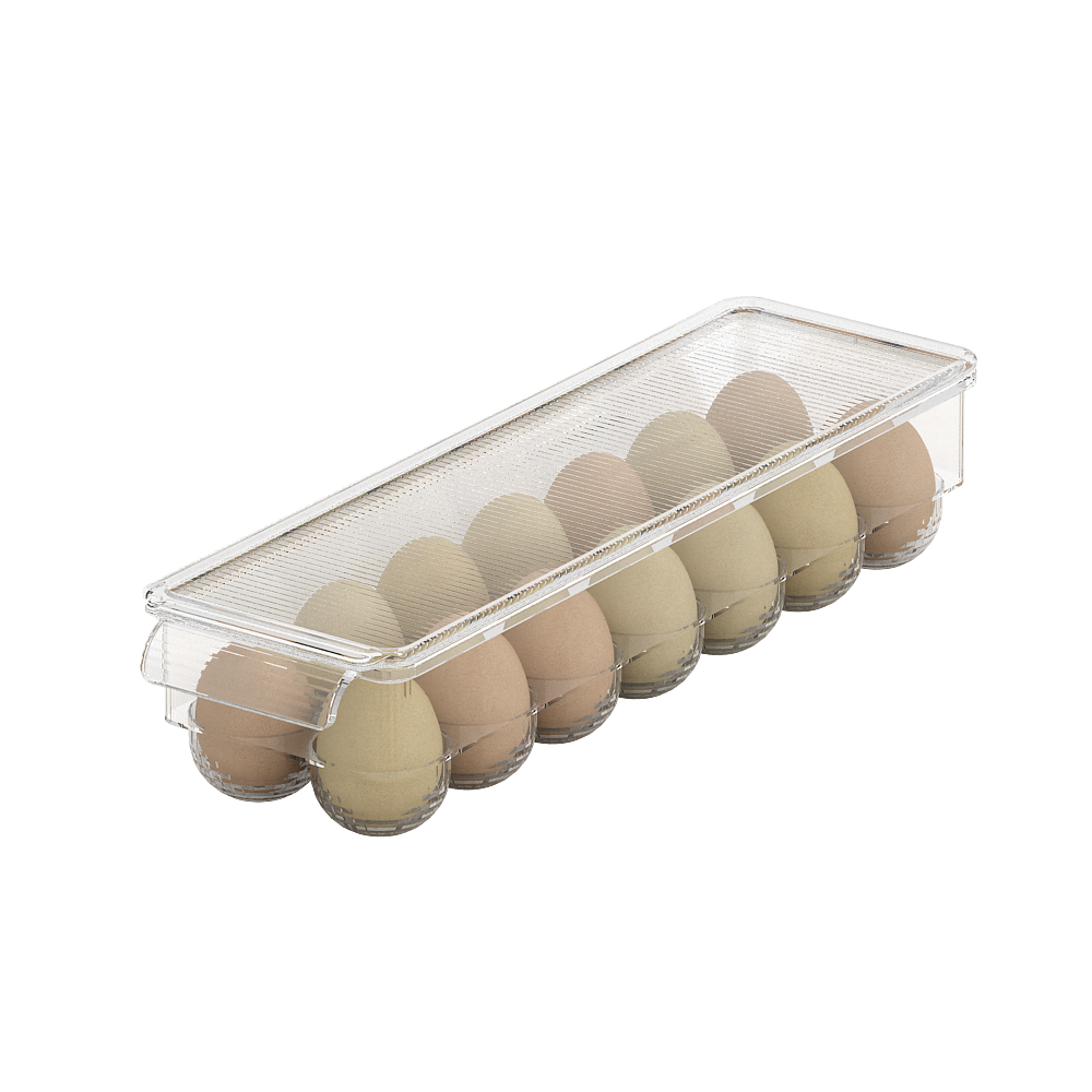 PIRA HOME - SHITA FRD EGG RAK PENYIMPANAN SERBAGUNA / KOTAK PENYIMPANAN MAKAN MINUMAN BENING / ORGANIZER BOX TRANSPARAN warna CLEAR - PIRA HOME - foto 3