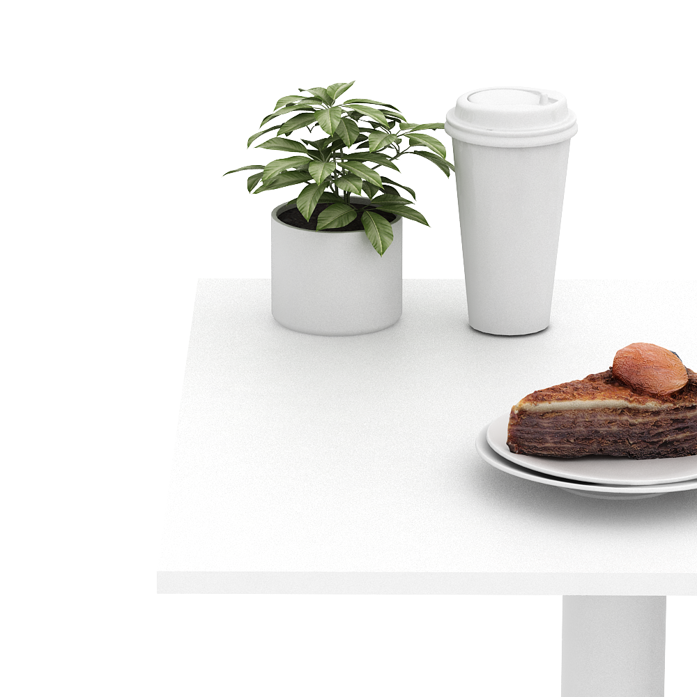PIRA - BISTRO TAPPA DT60 MEJA MAKAN / MEJA TAMU / MEJA CAFE / MEJA TERAS / MEJA KOPI warna WHITE - PIRA - foto 6