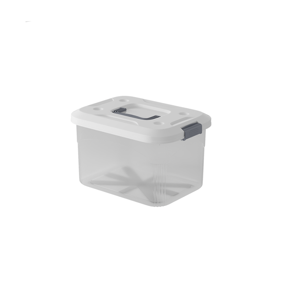 PIRA HOME - MIZU PSB 5L CONTAINER BOX / BOX PLASTIK / KOTAK PENYIMPANAN warna CLEAR WHITE - PIRA HOME - foto 5