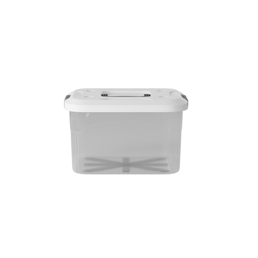 PIRA HOME - MIZU PSB 5L CONTAINER BOX / BOX PLASTIK / KOTAK PENYIMPANAN warna CLEAR WHITE - PIRA HOME - foto 4