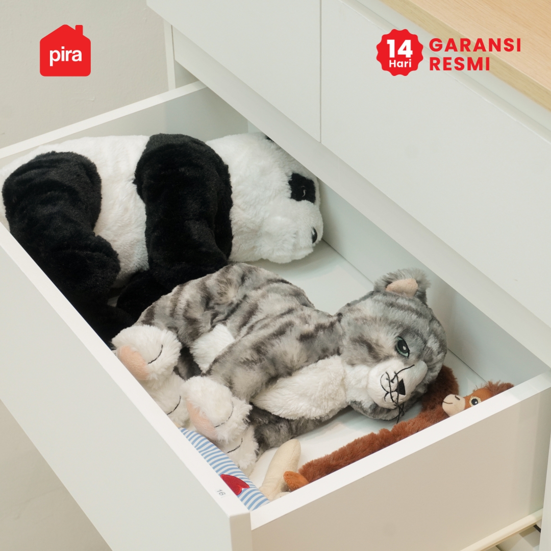 PIRA -  LINUS CH4+2 LEMARI LACI / LEMARI SUSUN / DRAWER warna WHITE - PRO OAK - PIRA - foto 5