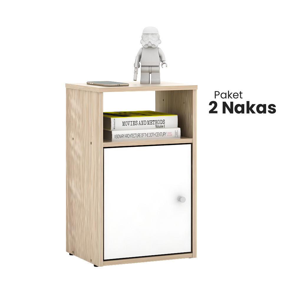 CLARISA SONOMA OAK - WHITE 2 PCS - foto 4