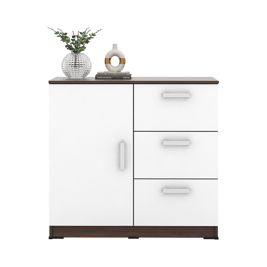 PIRA METROPOLIS - ALBA BAZ SB 80 BUFET warna AMERICAN WALNUT - WHITE - METROPOLIS - foto 2
