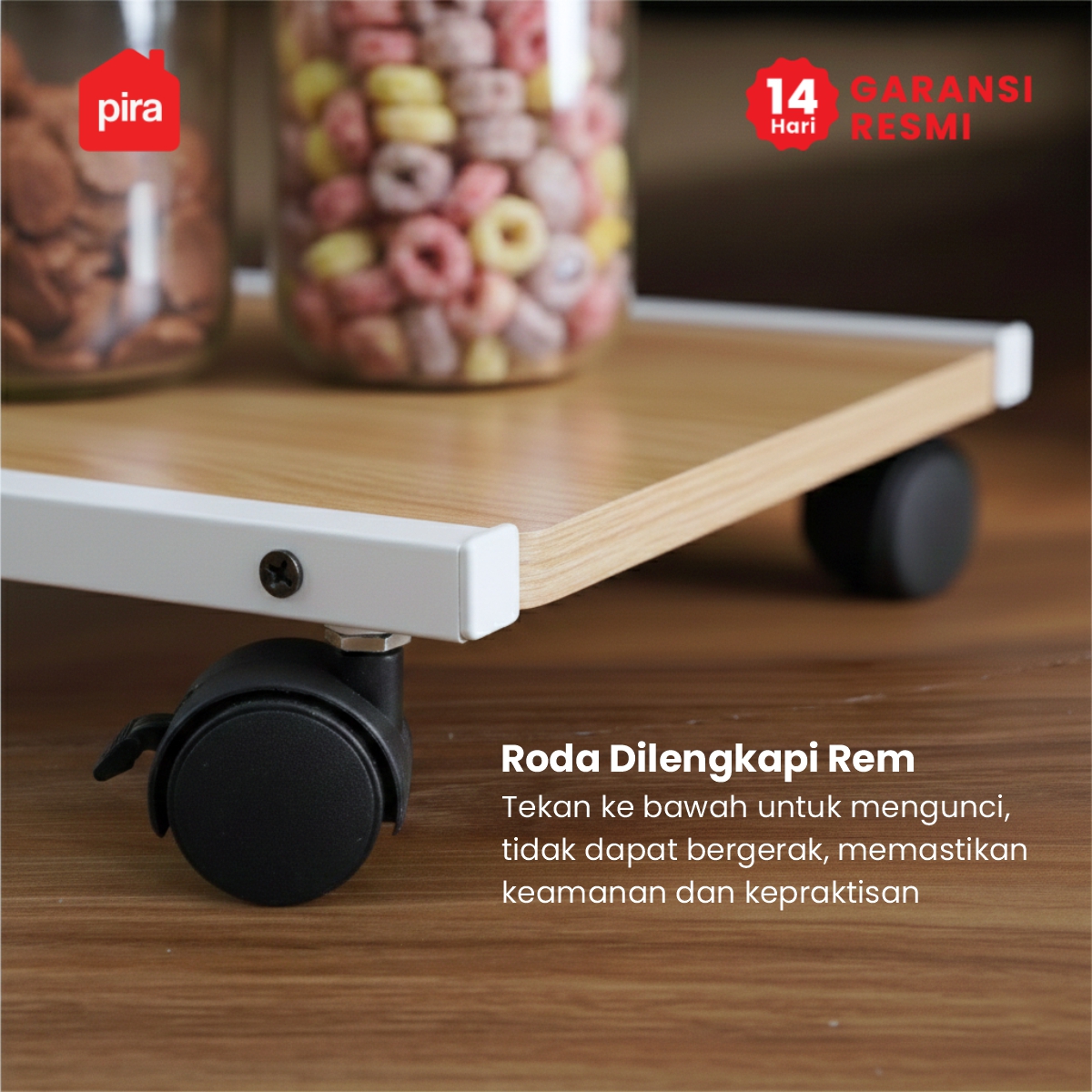 PIRA - MOGI ET40 MEJA KOPI / MEJA SUDUT SOFA / MEJA SAMPING / MEJA KECIL warna WHITE - OAK - PIRA - foto 8