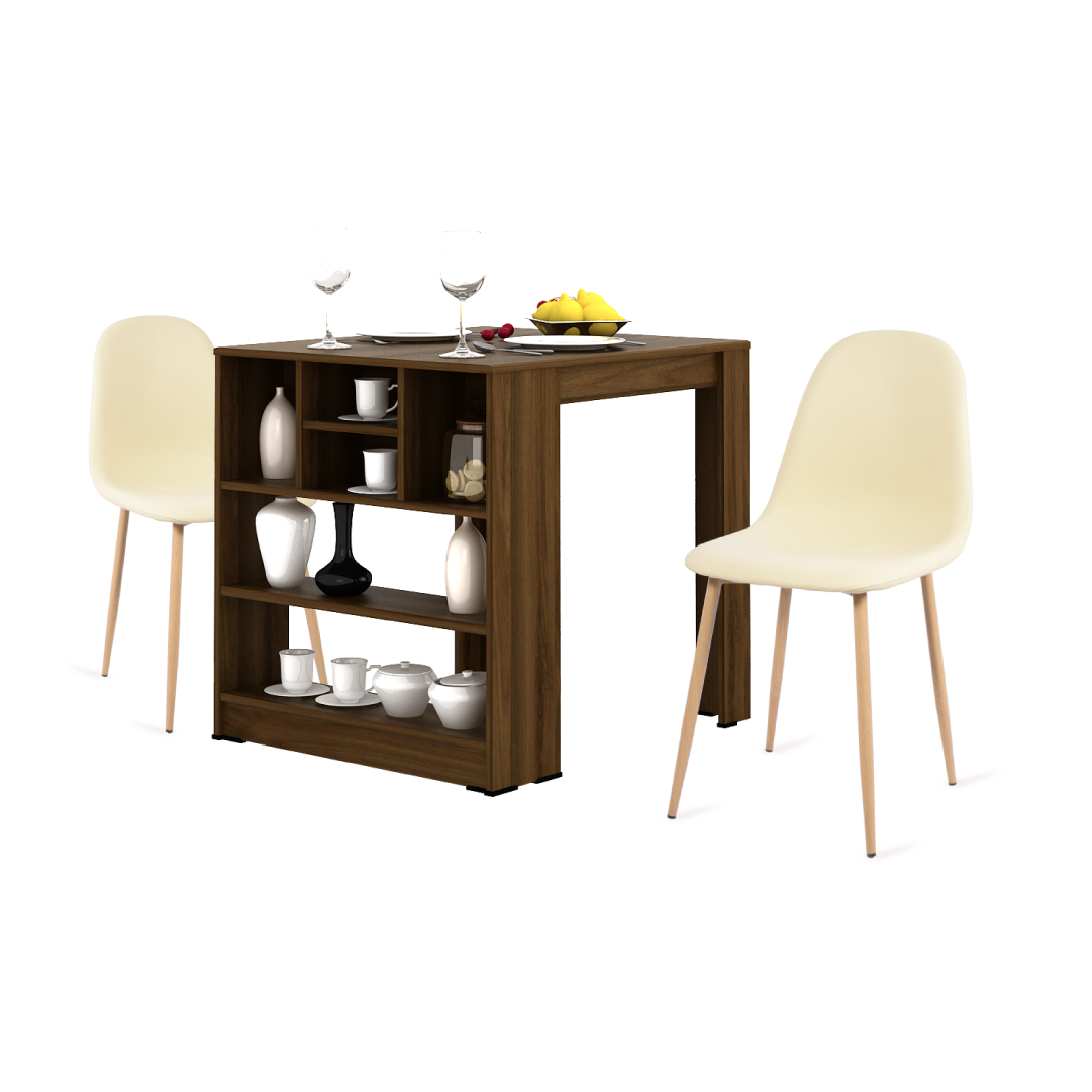 VOILA DT80 BROWN WALNUT 1 PCS + KULT DC PVC BEIGE 2 PCS - foto 2