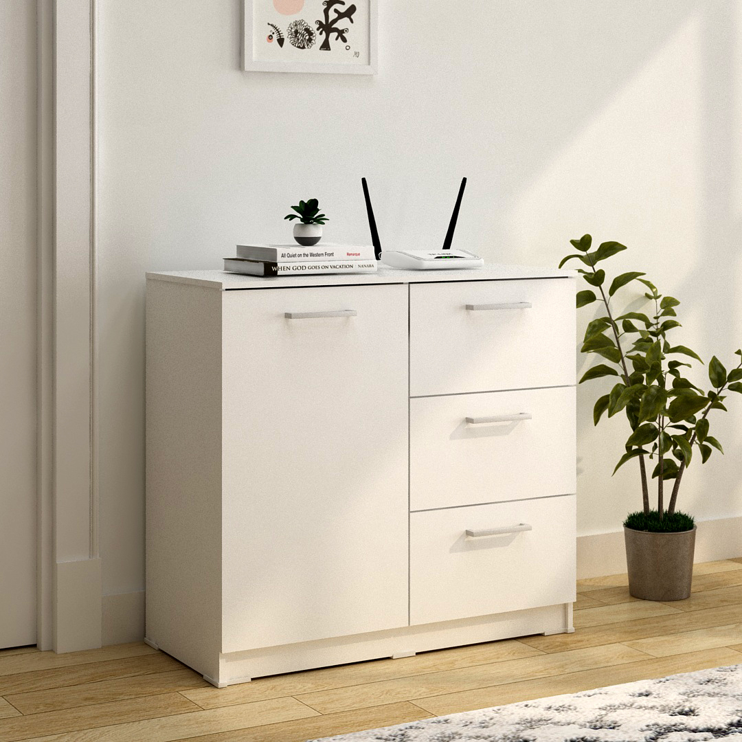 PIRA METROPOLIS OX -  ARUNA SB80 BUFET / RAK DAPUR / KITCHEN SET BAWAH DAPUR / LEMARI DAPUR warna WHITE - PIRA METROPOLIS OX - foto 8