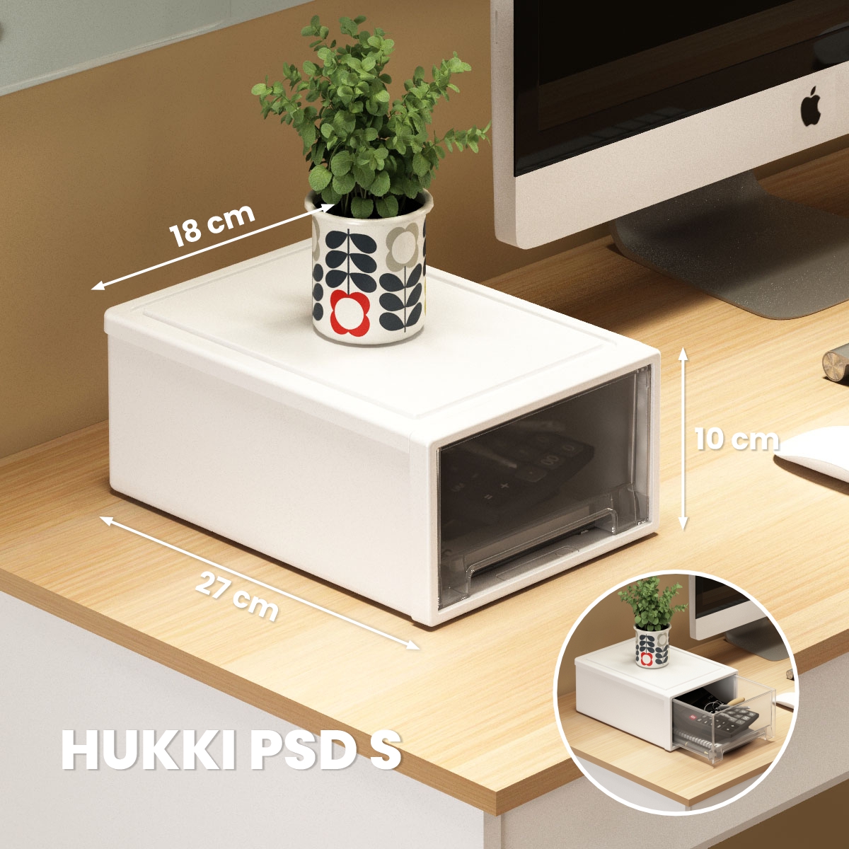 HUKKI PSD S warna WHITE - PIRA HOME - foto 1