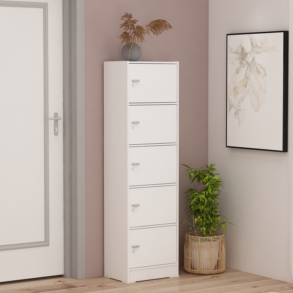 PIRA METROPOLIS OX - ARUNA RSG 5 RAK SERBAGUNA / RAK SUSUN 5 PINTU warna WHITE - PIRA METROPOLIS OX - foto 6