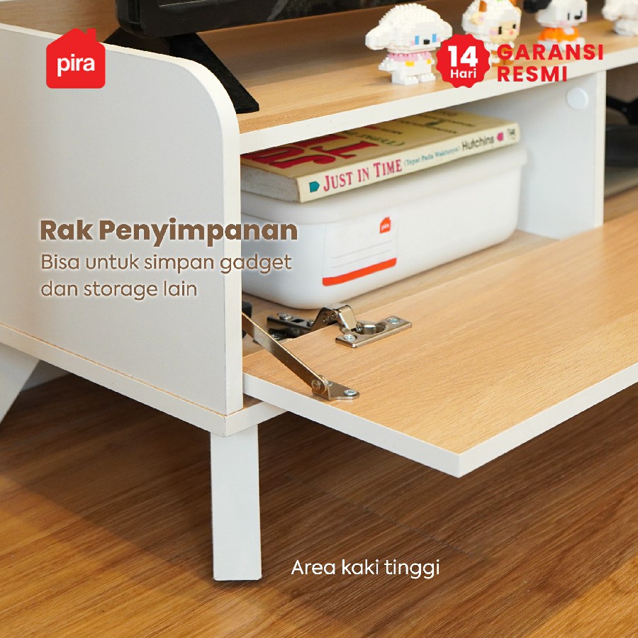 PIRA METROPOLIS OX - SOJA TV81 S MEJA TV / RAK TV warna WHITE - PRO OAK - PIRA METROPOLIS OX - foto 3