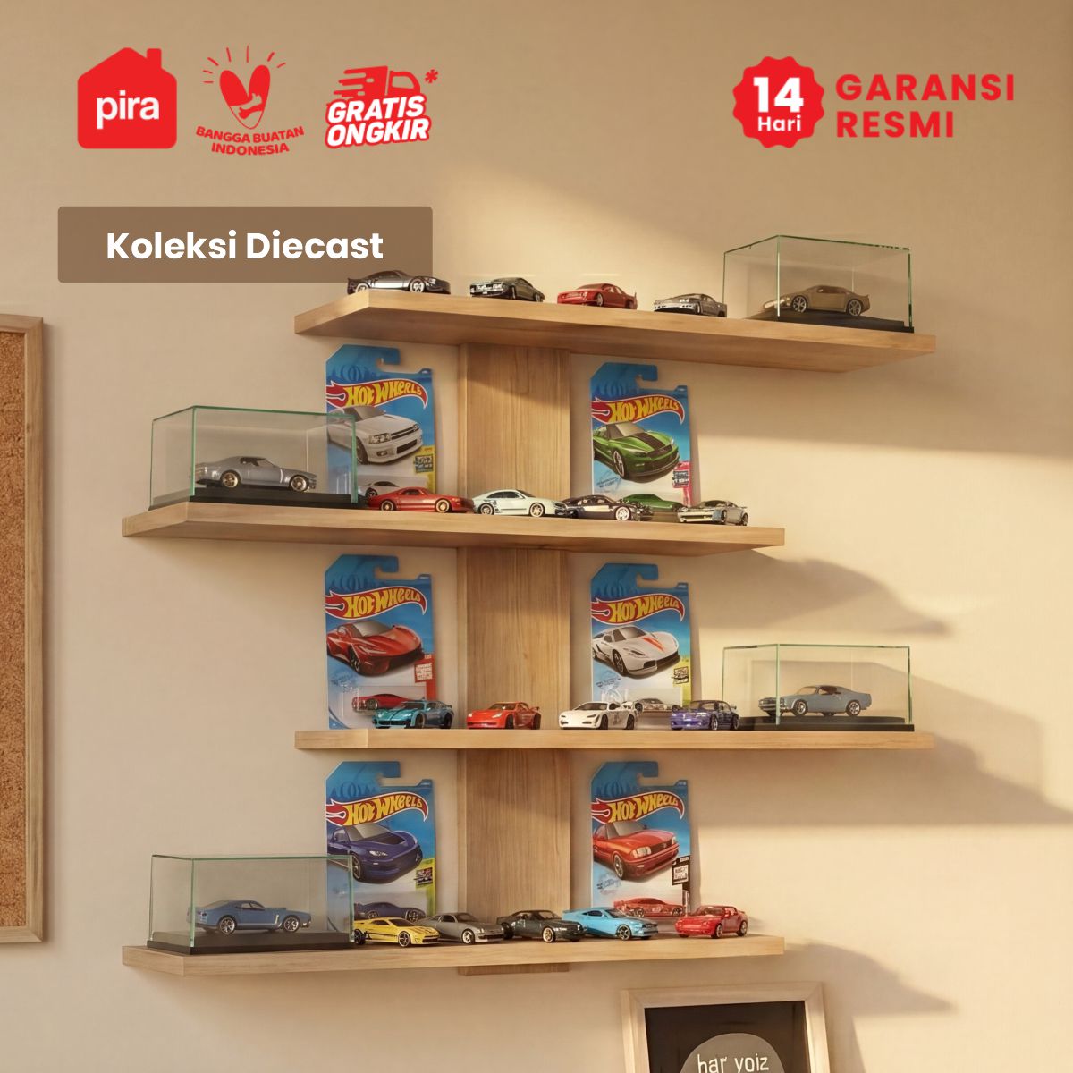 PIRA METROPOLIS - VARKU WS RAK DINDING / RAK AKSESORIS warna PRO OAK - PIRA METROPOLIS - foto 7