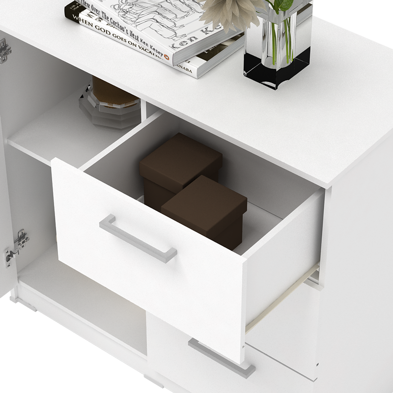 PIRA METROPOLIS OX -  ARUNA SB80 BUFET / RAK DAPUR / KITCHEN SET BAWAH DAPUR / LEMARI DAPUR warna WHITE - PIRA METROPOLIS OX - foto 6