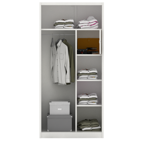PIRA - SAXON 90 NN MWDSL LEMARI PAKAIAN BESI SLIDING / PINTU GESER warna WHITE - BAVARIAN - foto 4