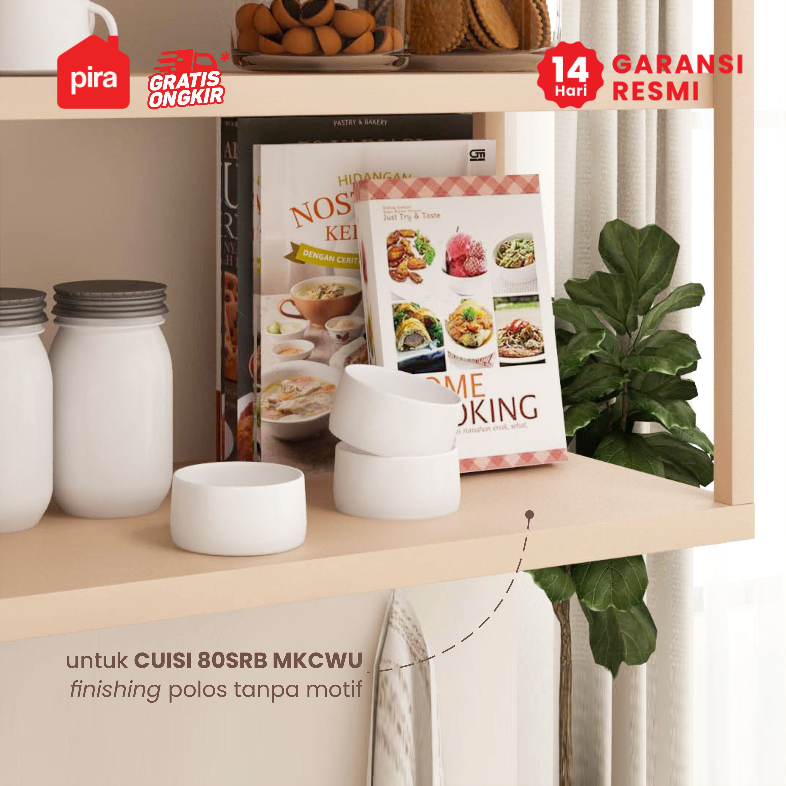PIRA - CUISI MKCWU KITCHEN SET / RAK DAPUR BESI / LEMARI DAPUR BESI / RAK DAPUR warna PRO OAK - PIRA - foto 4