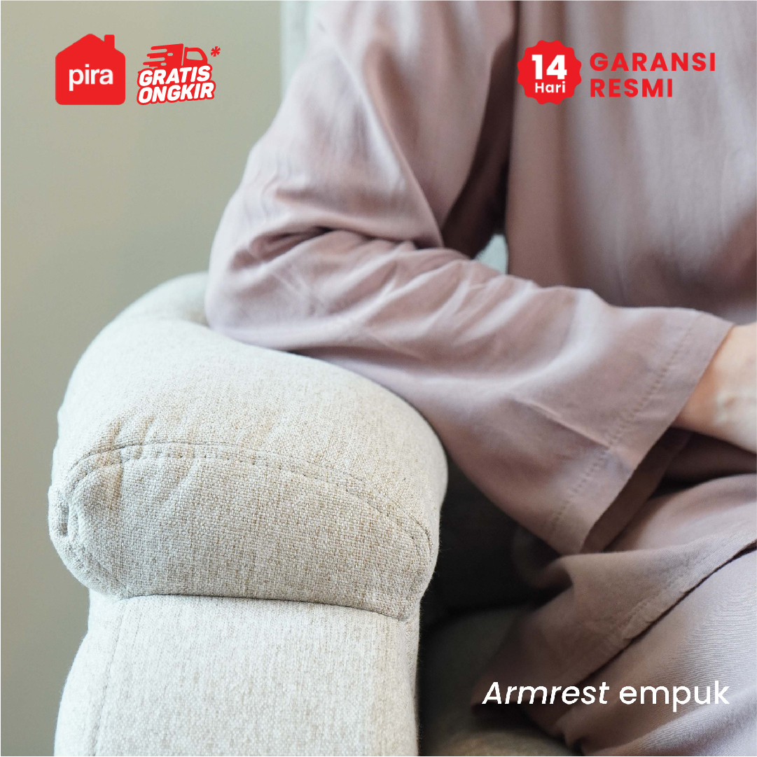 PIRA - GORO 1 RS SOFA / SOFA RECLINER / SOFA RECLINER 1 SEATER DENGAN FITUR ROCKING (AYUN) DAN SWIVEL warna LIGHT BROWN - PIRA - foto 7