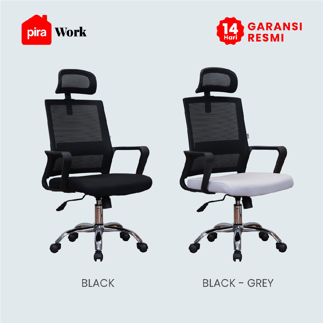 PIRA WORK - KYLO A EC KURSI KERJA / KURSI KANTOR / KURSI EKSEKUTIF warna BLACK - PIRA WORK - foto 9