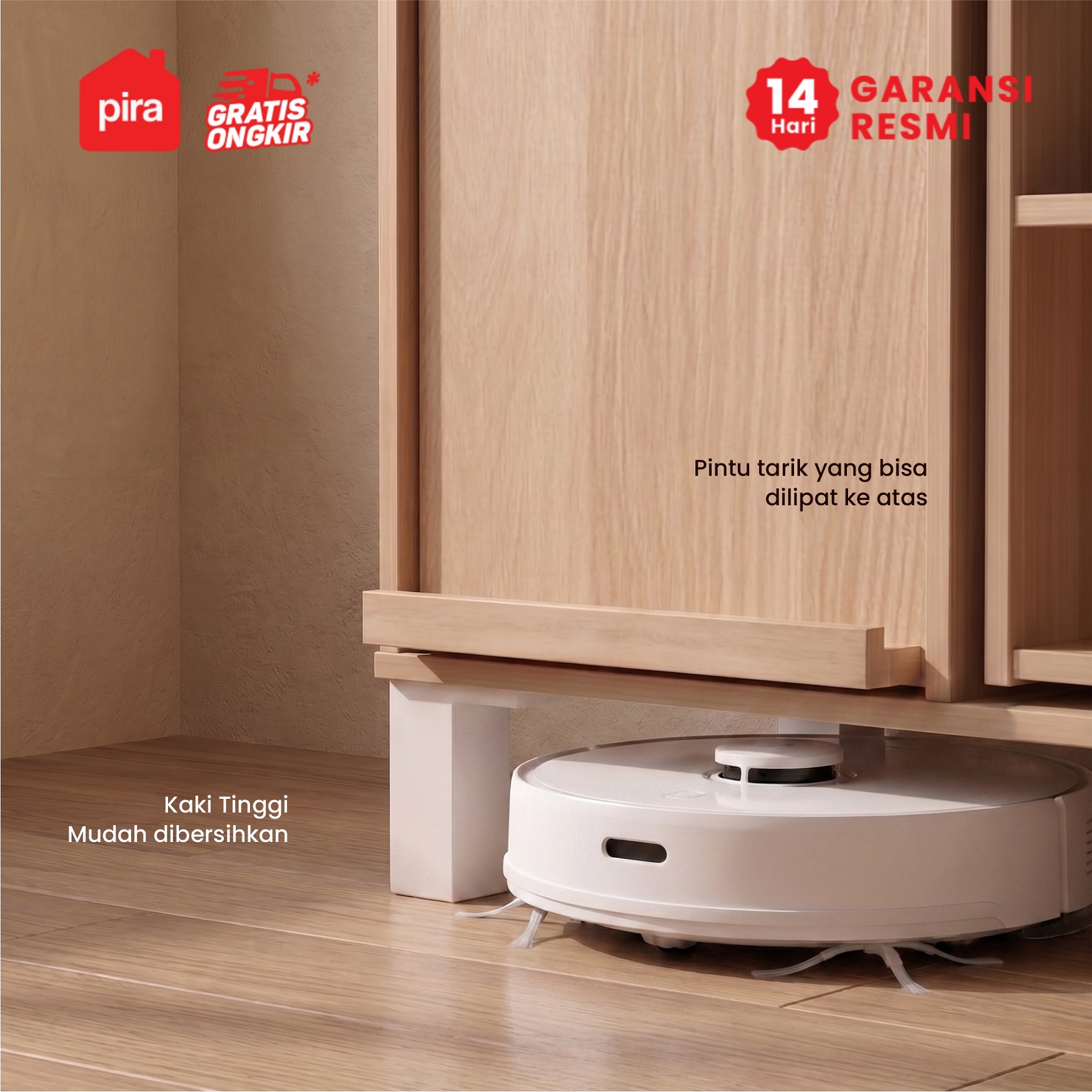 PIRA -  TANA RSG120 BUFET / KABINET / RAK SERBAGUNA / KABINET TV warna PRO OAK - PIRA METROPOLIS - foto 7