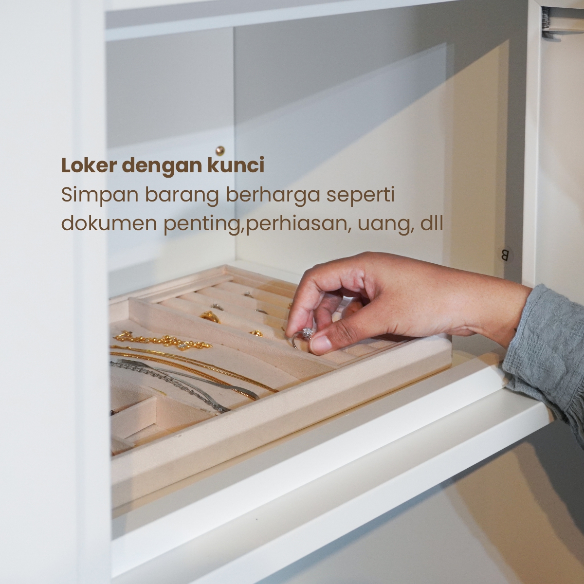 PIRA - SHUTTER 90 MWDSL LEMARI PAKAIAN BESI SLIDING / PINTU GESER warna WHITE - PIRA - foto 7