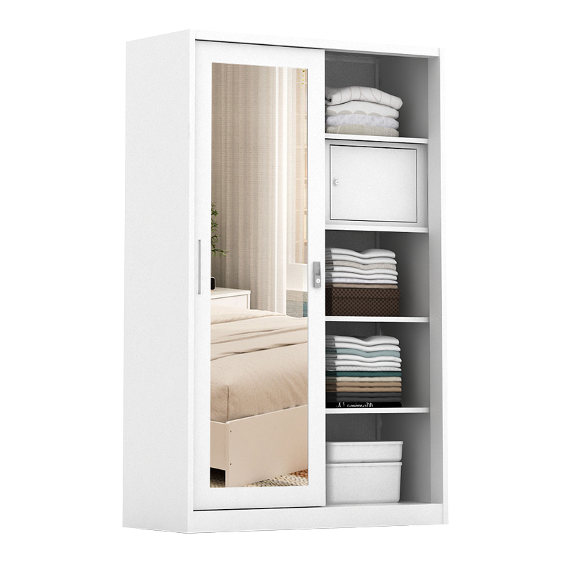 PIRA - DEXTER 120A MWDSL LEMARI PAKAIAN BESI SLIDING / PINTU GESER warna WHITE - PIRA - foto 6