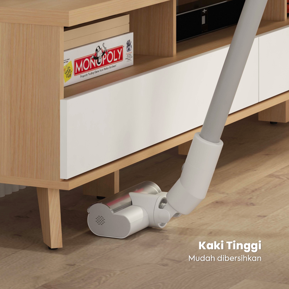PIRA METROPOLIS - ARSEN TV MEJA TV / RAK TV / LEMARI TV warna PRO OAK - WHITE - PIRA METROPOLIS - foto 6