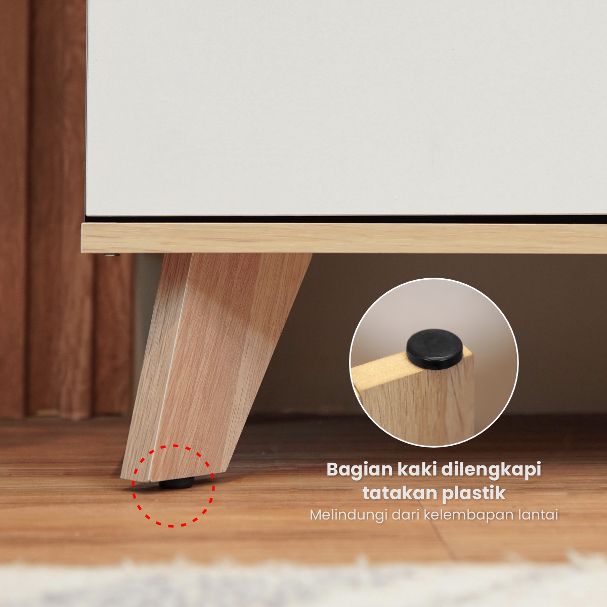 PIRA METROPOLIS - ARSEN TV MEJA TV / RAK TV / LEMARI TV warna PRO OAK - WHITE - PIRA METROPOLIS - foto 7