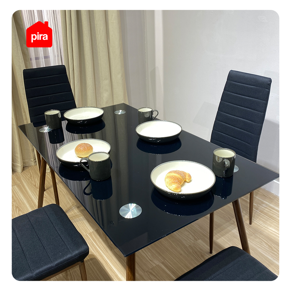 PIRA BAVARIAN - SONIA DTS 2 SET MEJA MAKAN warna DARK BLUE - DARK BROWN - BAVARIAN - foto 3