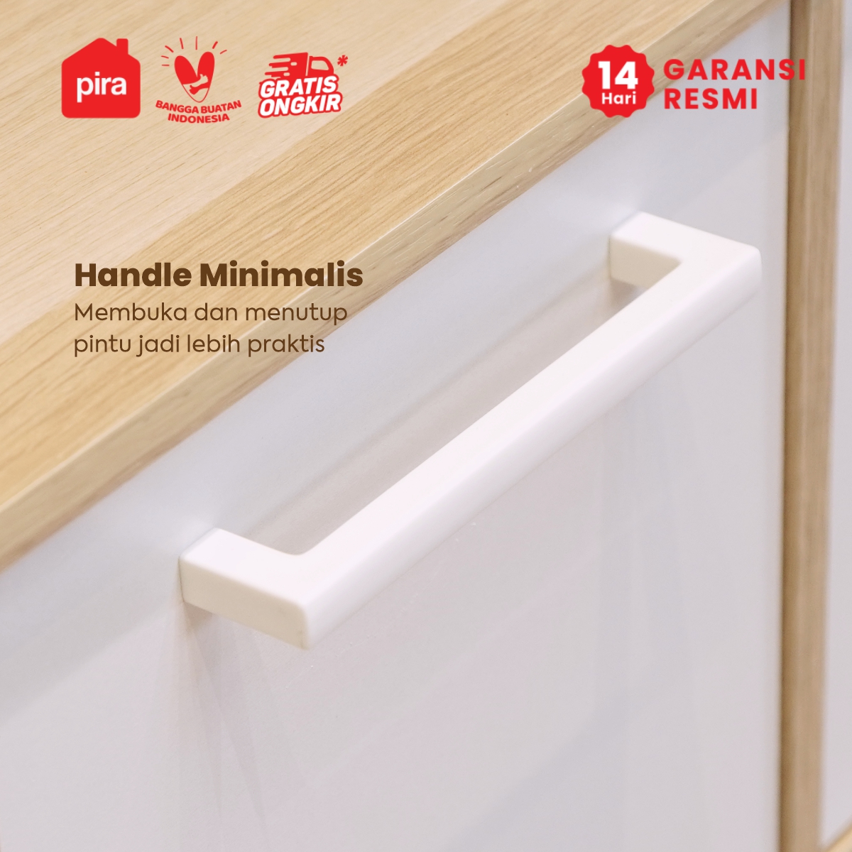 PIRA METROPOLIS - EDEN SB9P BUFET / KABINET / RAK SERBAGUNA / LEMARI PAKAIAN warna PRO OAK - WHITE - PIRA METROPOLIS - foto 4