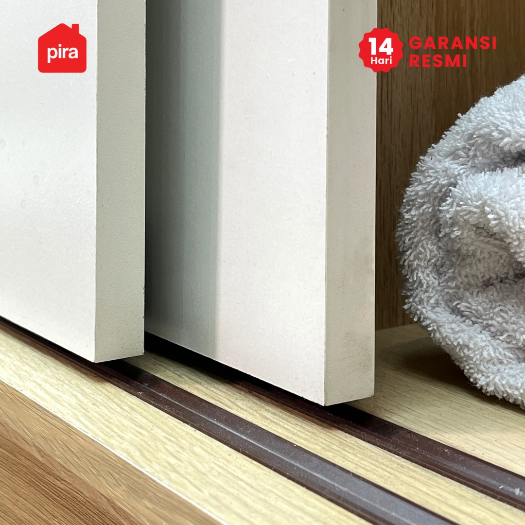 PIRA METROPOLIS OX - ARUNA WDSL80 A MR LEMARI PAKAIAN PINTU GESER / SLIDING warna PRO OAK - WHITE - PIRA METROPOLIS OX - foto 7
