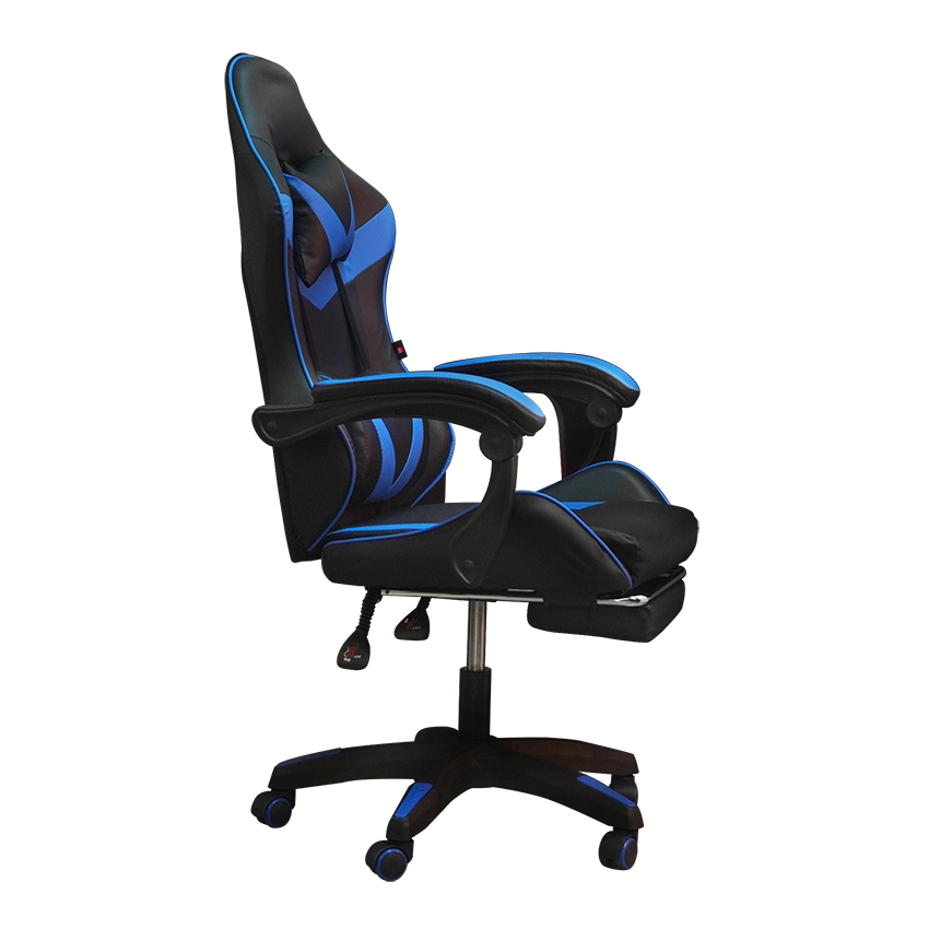 PIRA -  X-WING GC V2 KURSI GAMING DENGAN SANDARAN KAKI DAN FITUR MASSAGE / PIJAT warna BLACK - BLUE - PIRA - foto 2