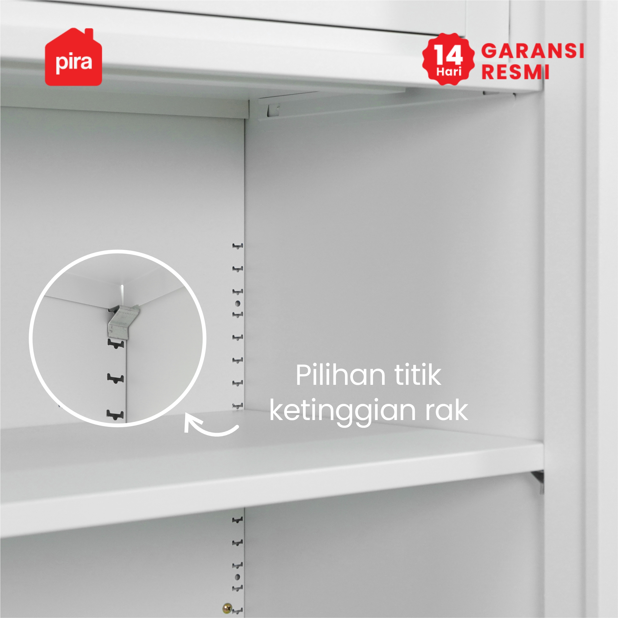 PIRA - CATTA AVA 120 MWDSL LEMARI PAKAIAN BESI SLIDING / PINTU GESER warna LIGHT MARBLE - PIRA - foto 11