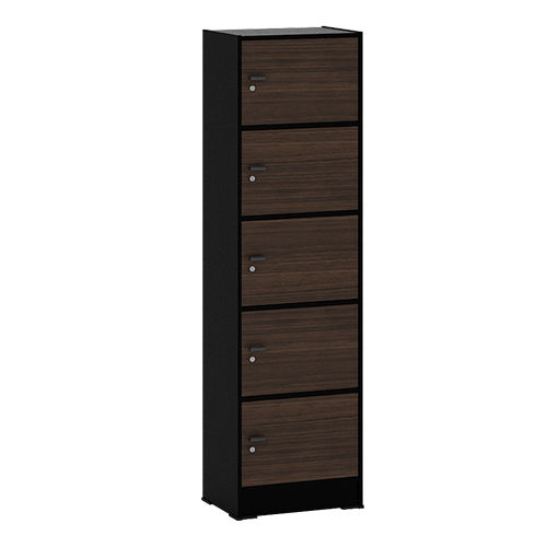 PIRA METROPOLIS OX - ARUNA RSG 5 RAK SERBAGUNA / RAK SUSUN 5 PINTU warna BLACK - AMERICAN WALNUT - PIRA METROPOLIS OX - foto 5