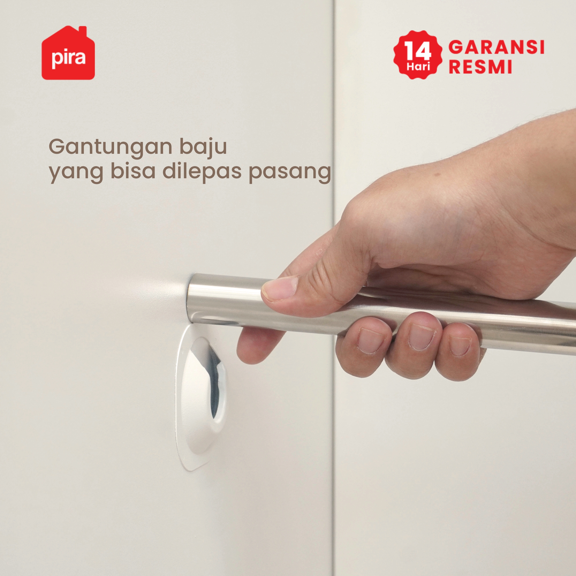 PIRA - CATTA AVA 120 MWDSL LEMARI PAKAIAN BESI SLIDING / PINTU GESER warna LIGHT MARBLE - PIRA - foto 12