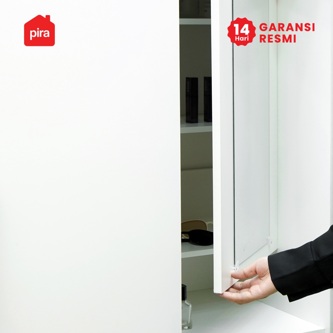 PIRA METROPOLIS - BAKU WDSL160 DS LEMARI PAKAIAN PINTU SLIDING DENGAN MEJA RIAS warna WHITE - PRO OAK - PIRA METROPOLIS - foto 9